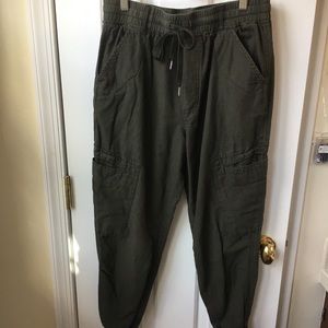 Navy Green Cargo Pants